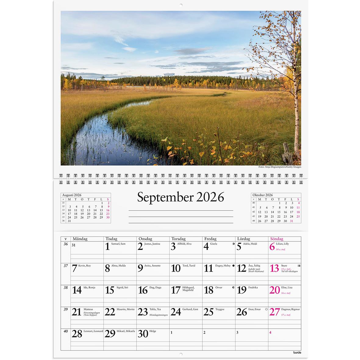 Väggkalender Burde 1720 Väggficka 2026 16030228_2