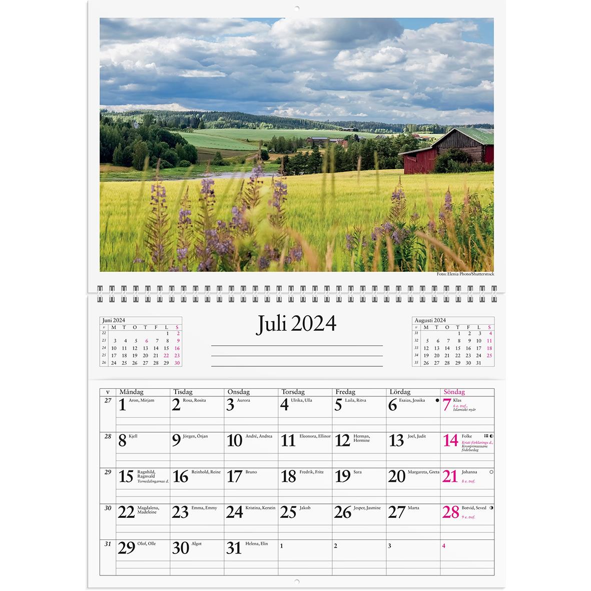 Väggkalender Burde 1720 Väggficka 2024 16030228_3