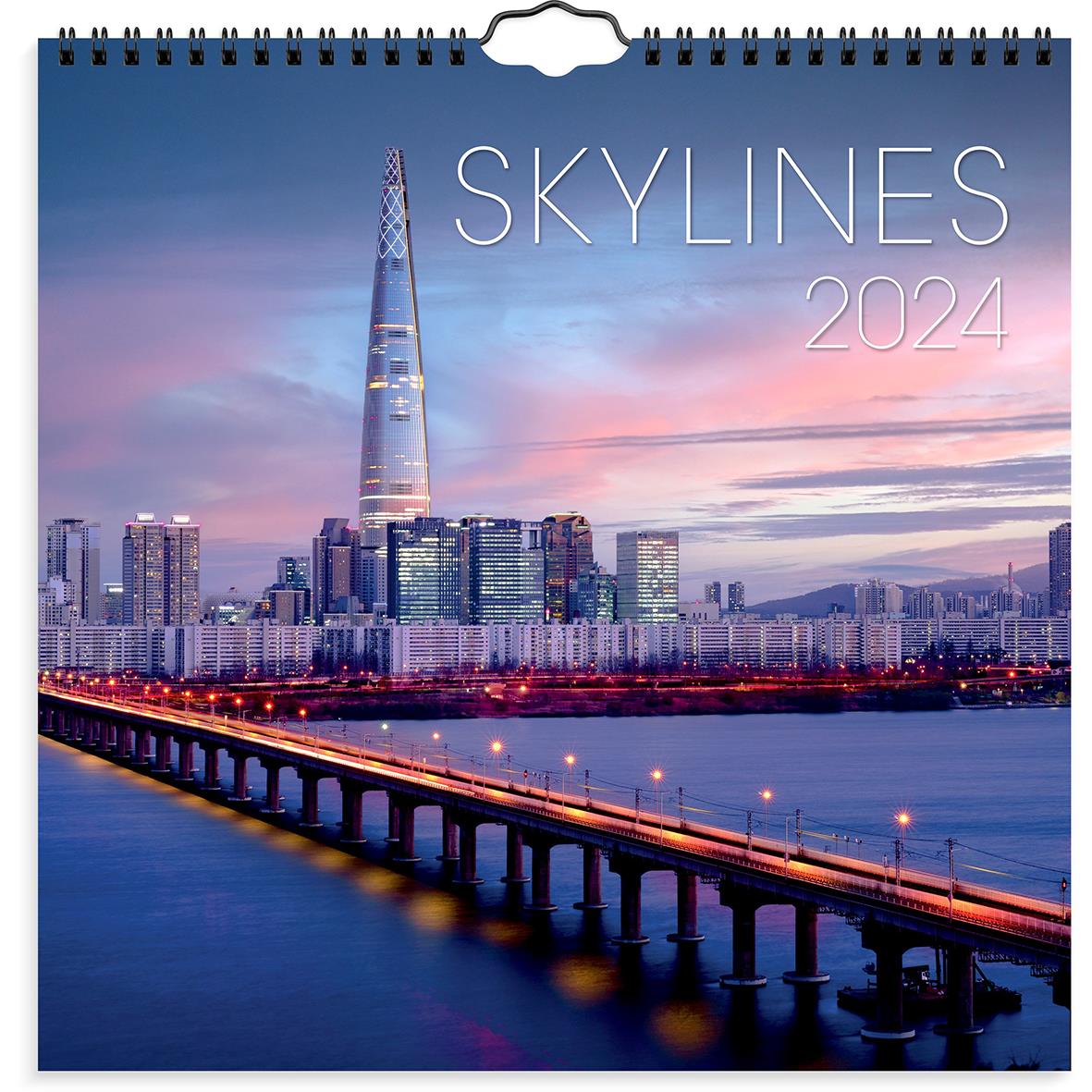 Väggkalender Burde 1795 Skylines 2024