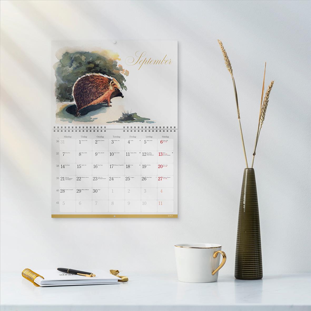 Väggkalender Burde 1728 Naturalmanacka 2026 16030236_5