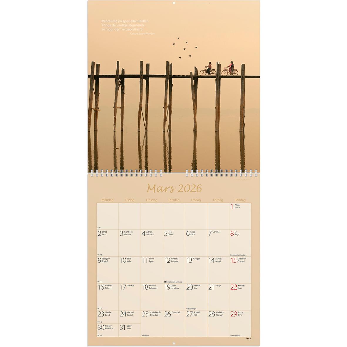 Väggkalender Burde 1721 Carpe Diem 2026 16030237_2