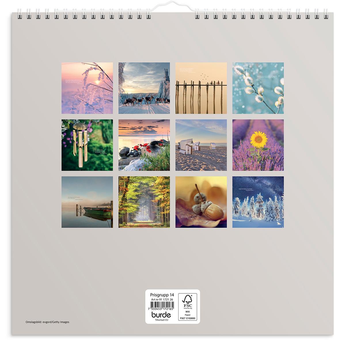 Väggkalender Burde 1721 Carpe Diem 2026 16030237_3