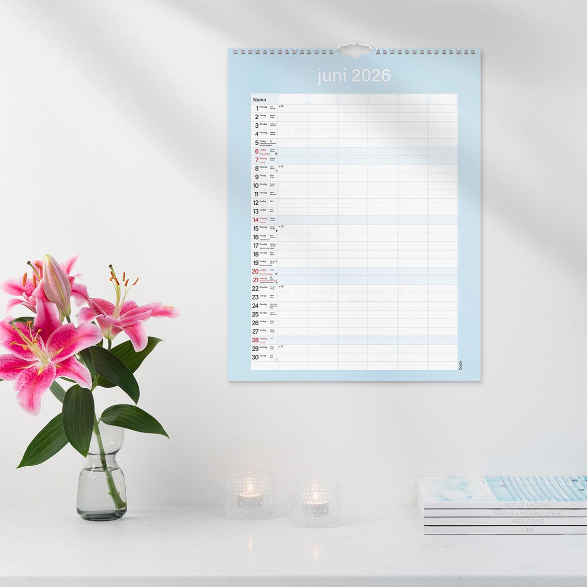 Väggkalender Burde 1759 Familjekalender Praktisk 2026 16030243_8