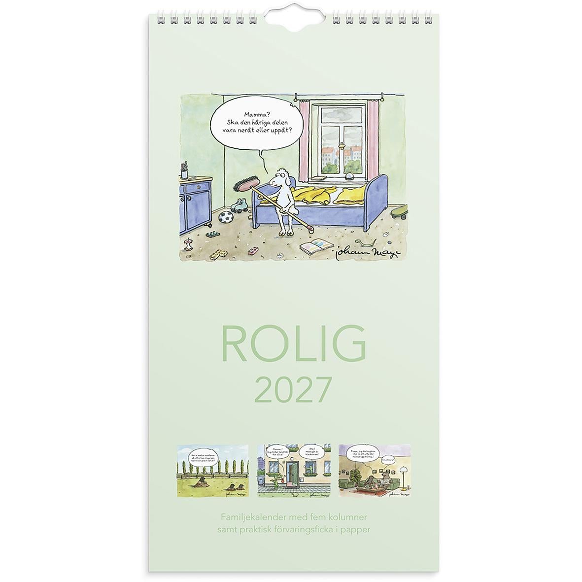 Väggkalender för juni 2026 med tecknad bild av tre personer på en landsväg och en tabell för dagboksskrivning