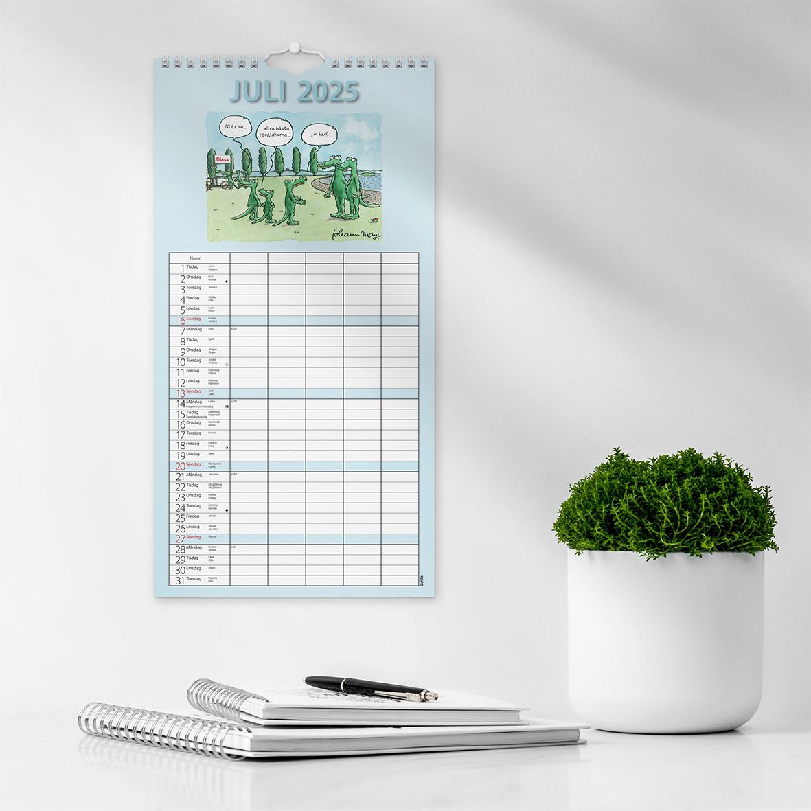 Väggkalender Burde 1758 Familjekalender Rolig 2026 16030244_5