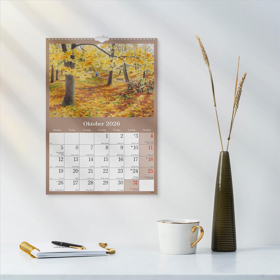 Väggkalender Burde 1733 Klassiska Sverige 2026 16030251_5