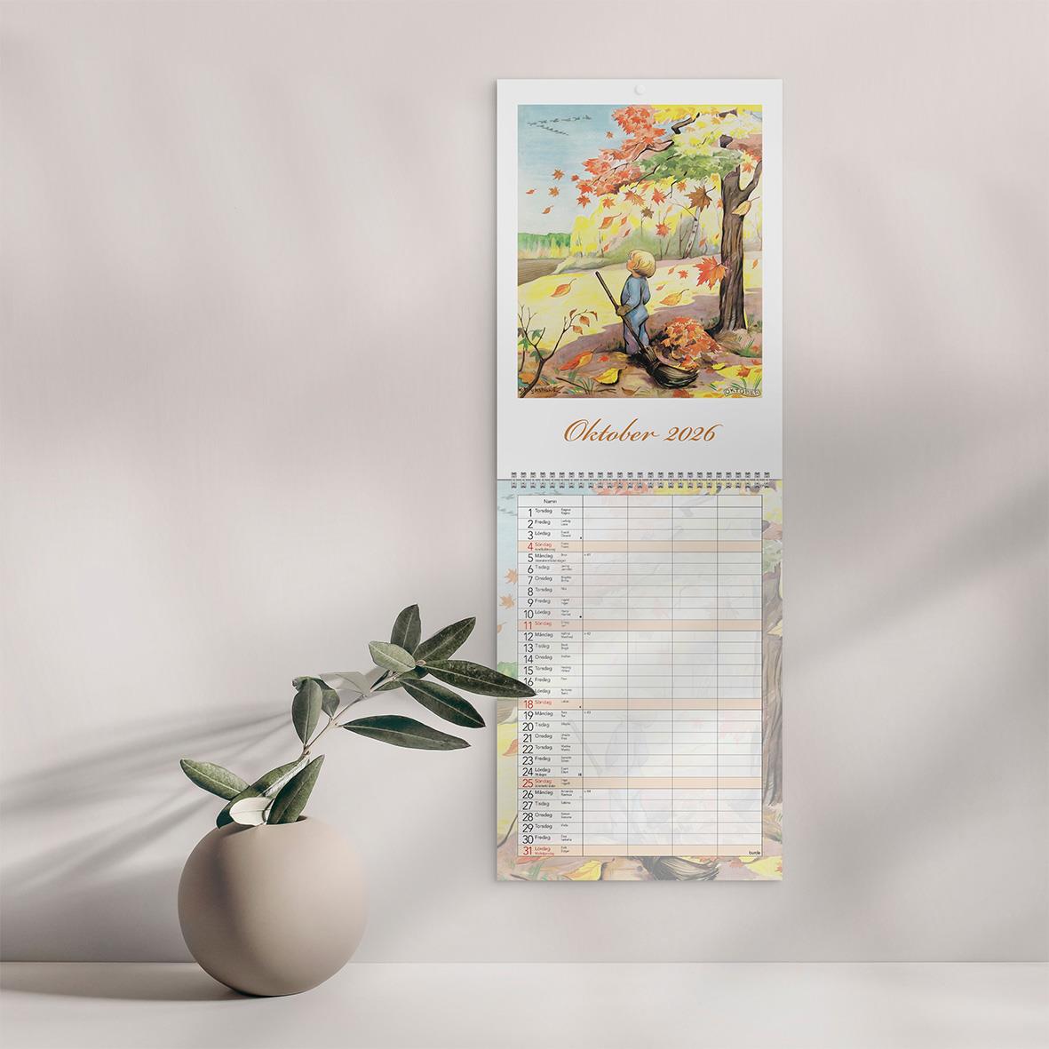 Väggkalender Burde 1739 Familje Kerstin Frykstrand 2026 16030264_5