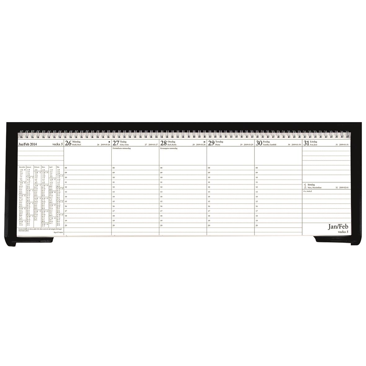 Kalenderställ Burde 2060 för VIP-kalendern i svartbetsad ek