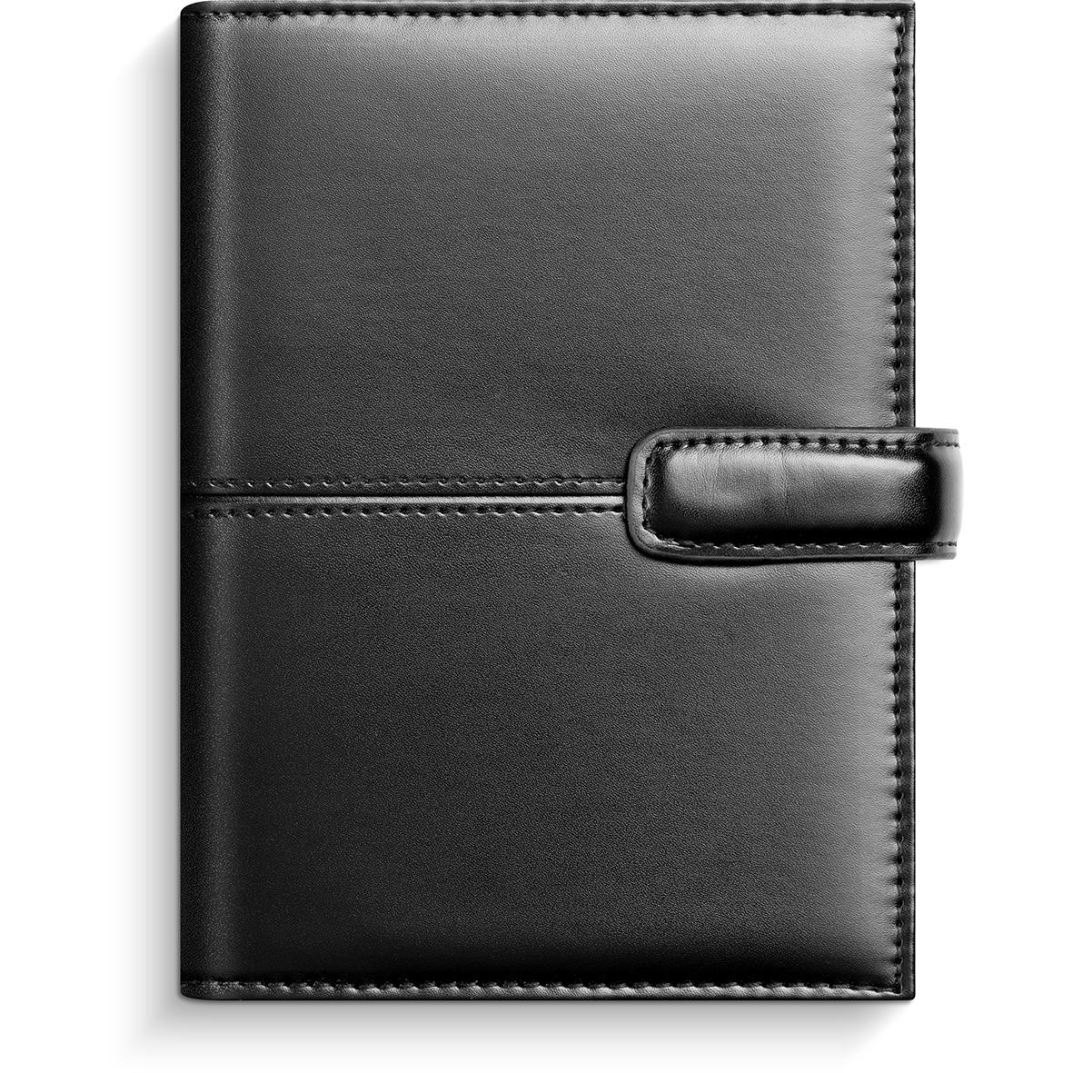 Svart systemkalender Burde 4211 Compact i konstläder