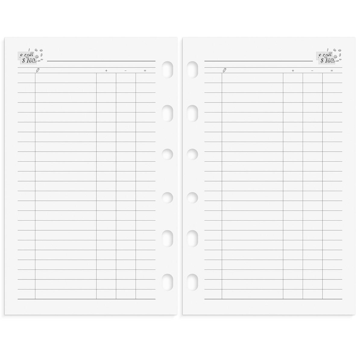 Systemkalender Burde 4211 Compact i konstläder, svart, med tomma rader för planering