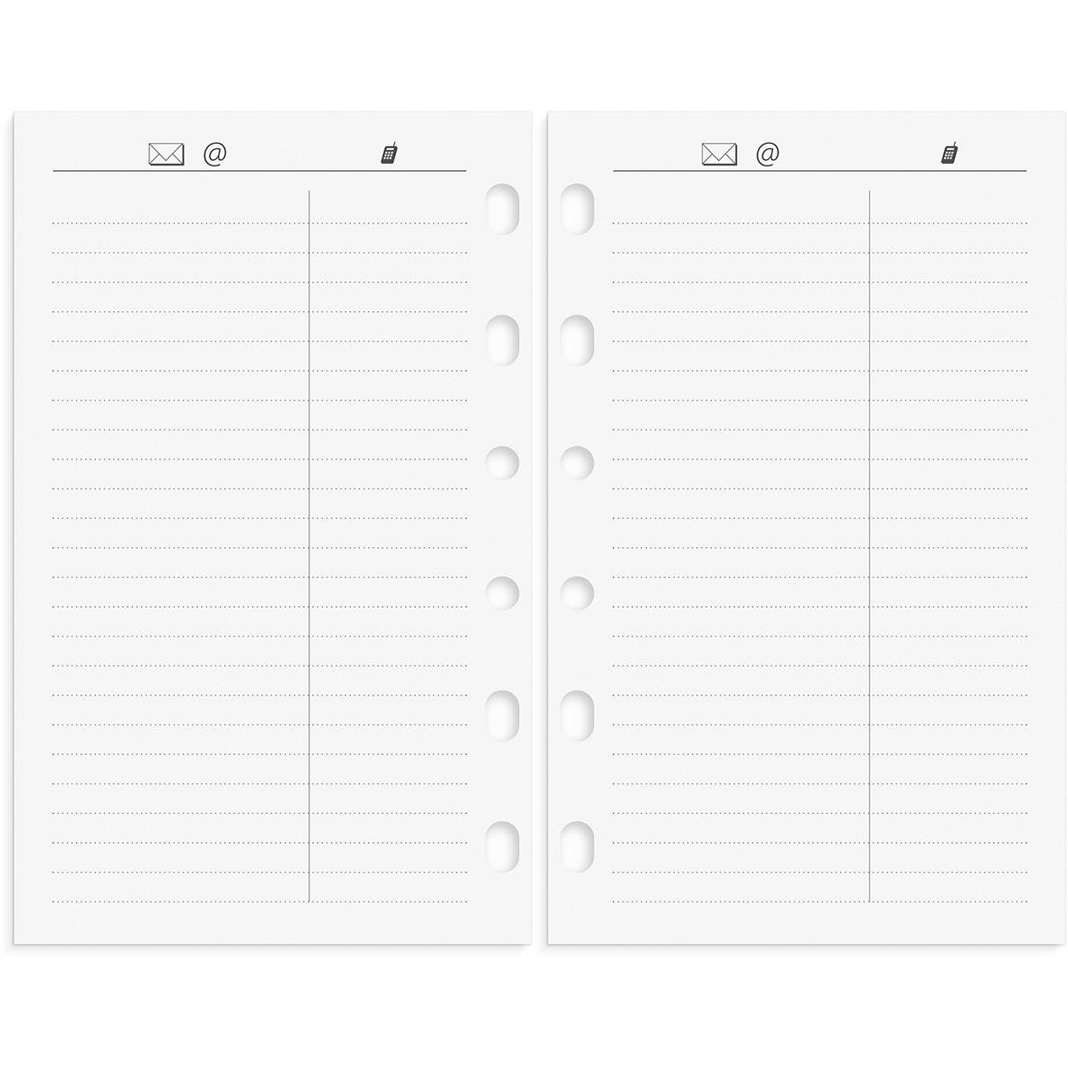 Systemkalender Burde 4211 Compact konstläder svart med linjerade sidor för planering