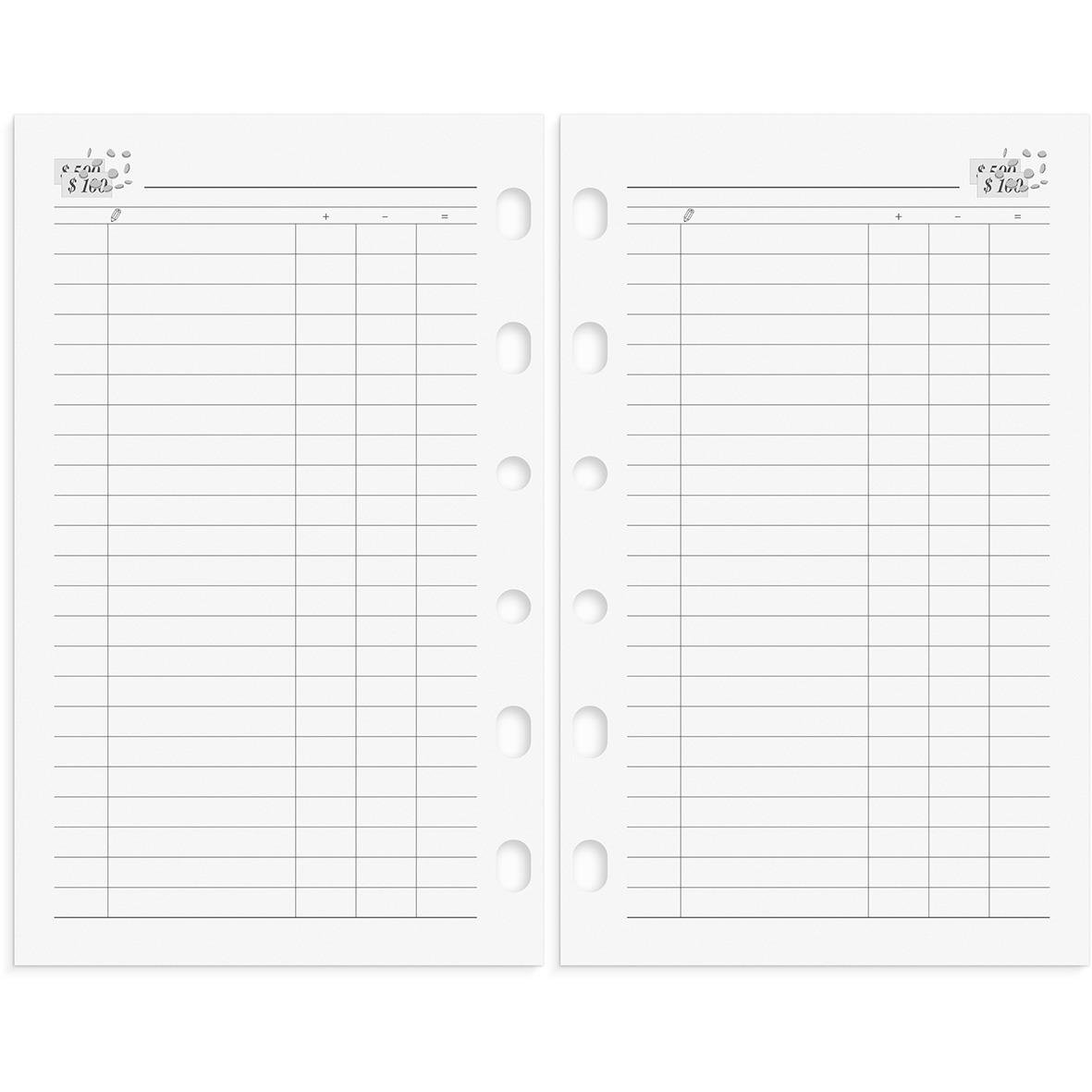 Systemkalender Burde 4278 Compact Skinn 2026 Svart, tomma sidor för planering