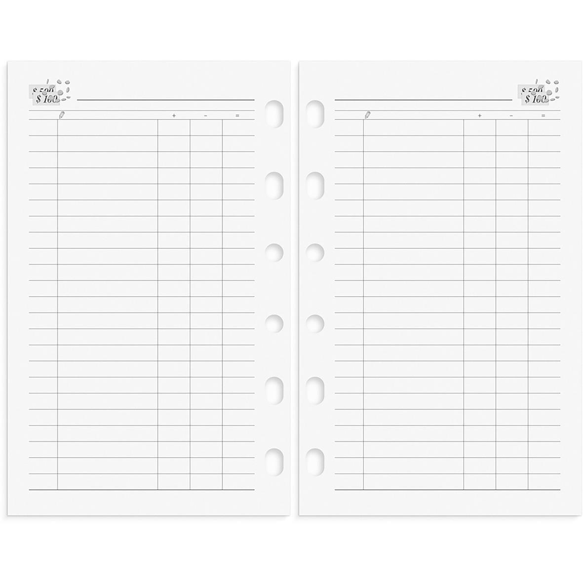 Svart systemkalender Burde 4278 Compact Skinn 2026 med plats för att göra anteckningar