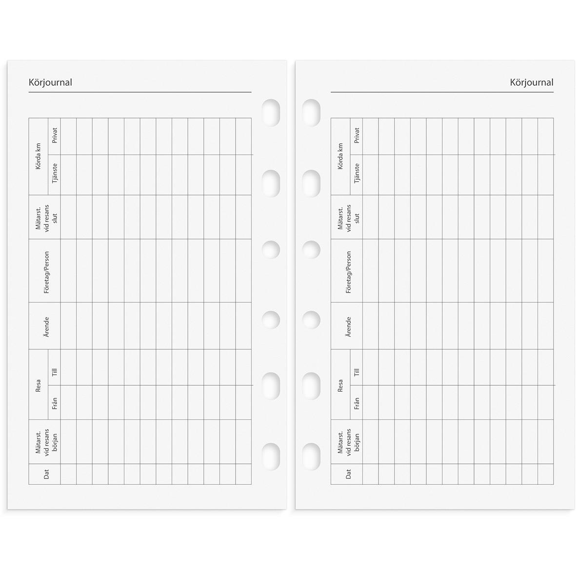 Systemkalender Burde 4279 Compact Skinn 2026 Brun med plats för schemaläggning