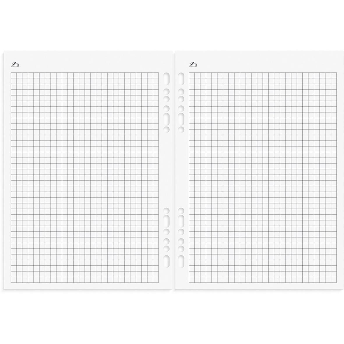 Svart systemkalender i konstläder med fickor och ringbindare för 2026