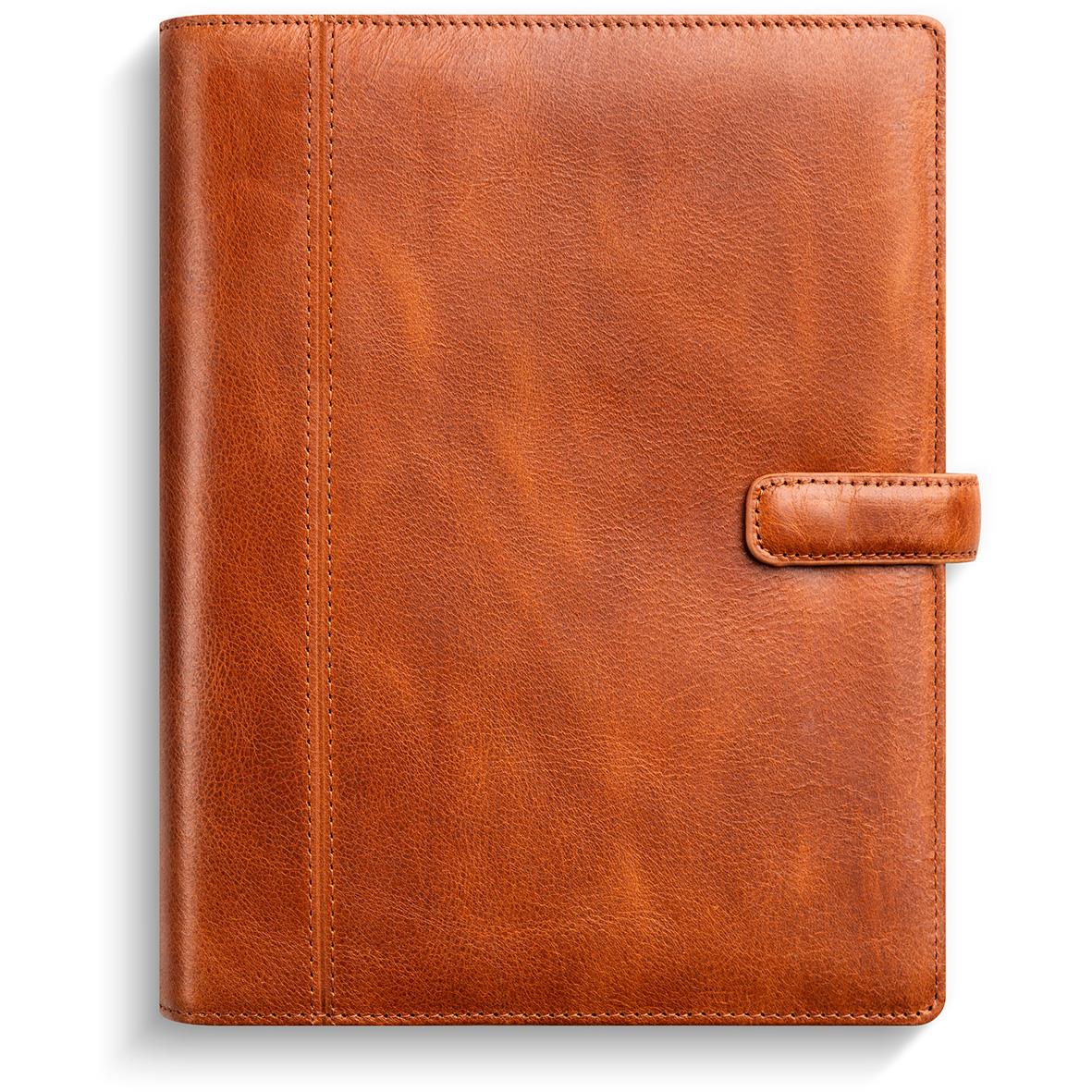 Brun läder systemkalender Burde 4879 Business Skinn Exklusiv 2026