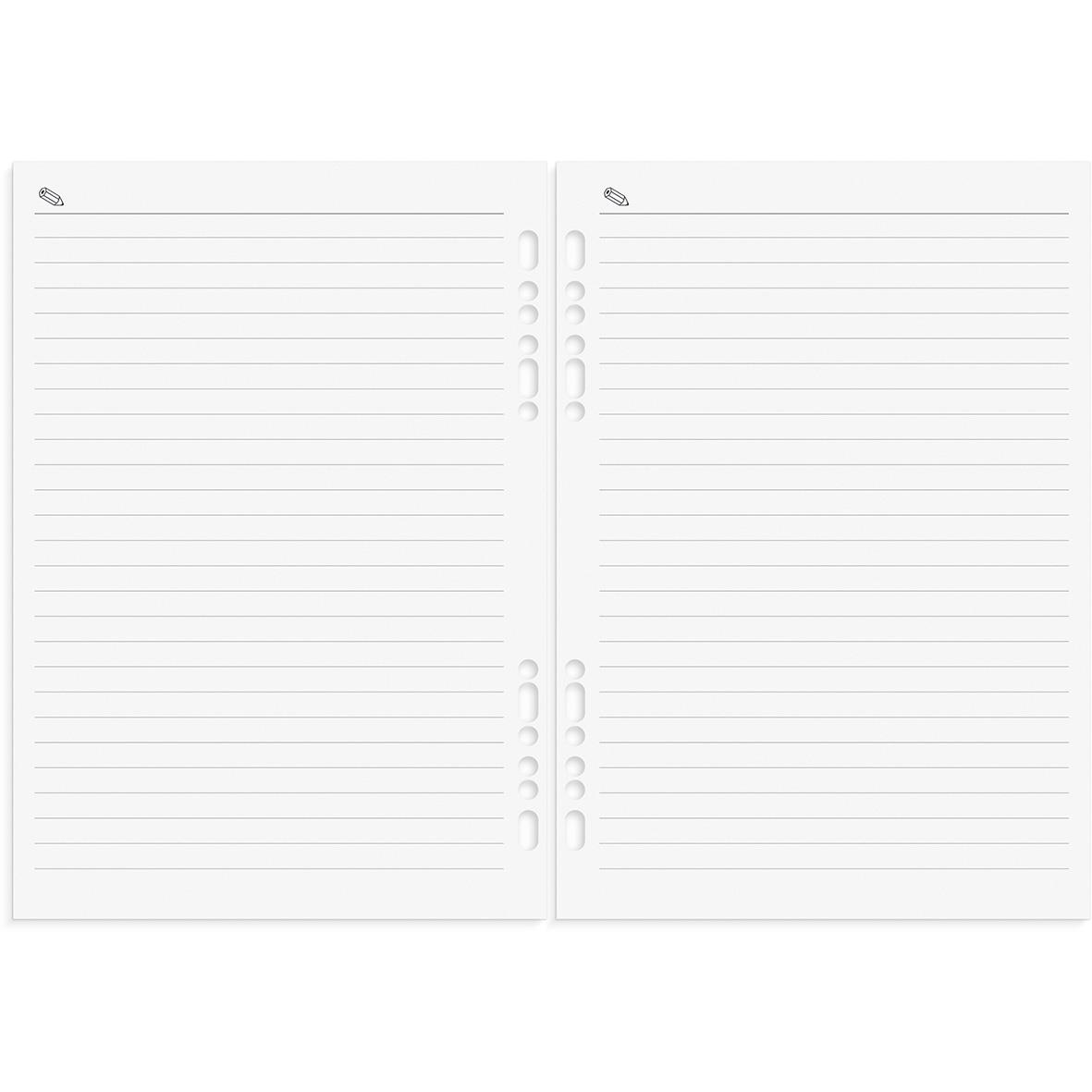 Systemkalender Burde 4879 Business Skinn Exklusiv 2026 Brun med linjerade sidor för planering