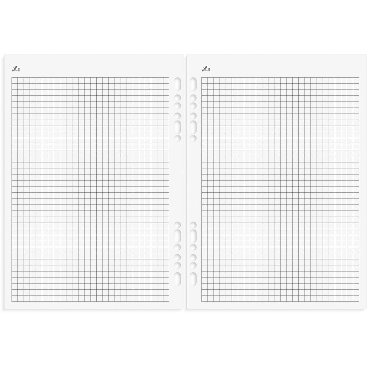 Exklusiv brunt lädersystemkalender med ringbind och flera fack för anteckningar och dokument