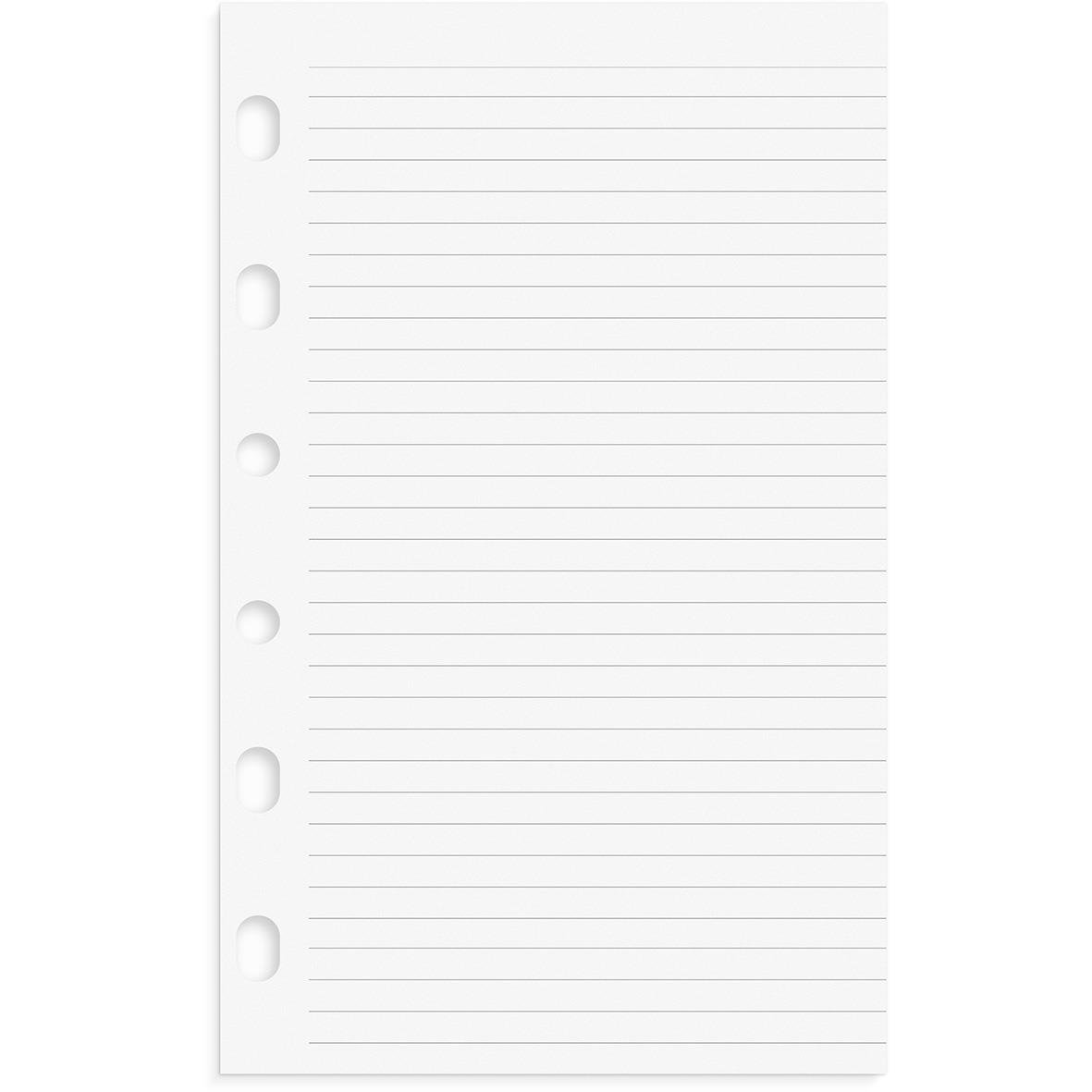 Anteckningsblad med linjer för Burde 4233 till Compact 42 och Jupiter 43