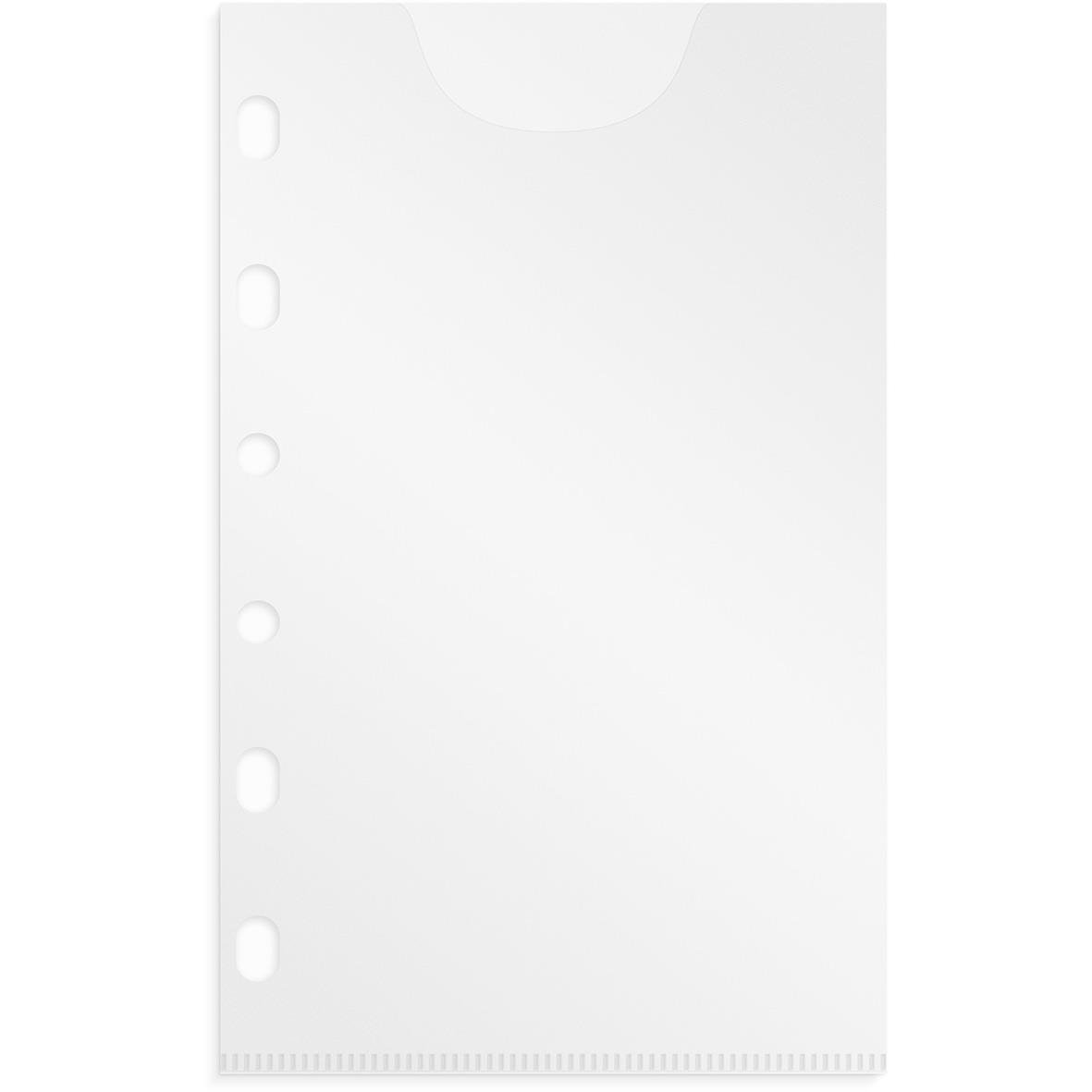 Plastficka Burde 4282 till Compact 42, genomskinlig plastficka med hål för pärm