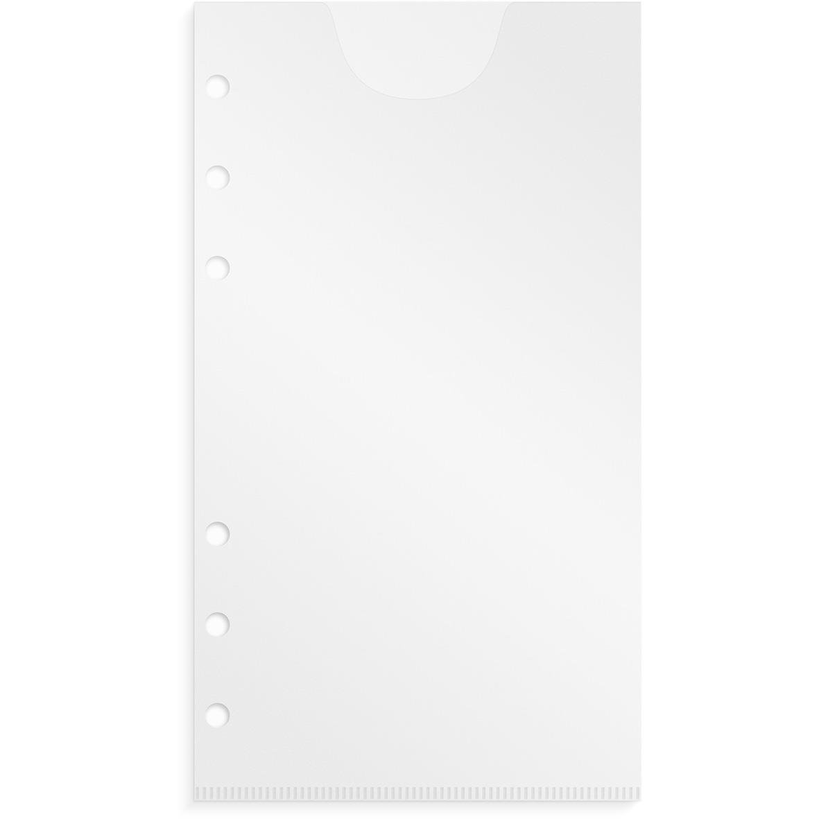 Plastficka Burde 4682 till Regent 46, transparent plastficka med hål för pärm