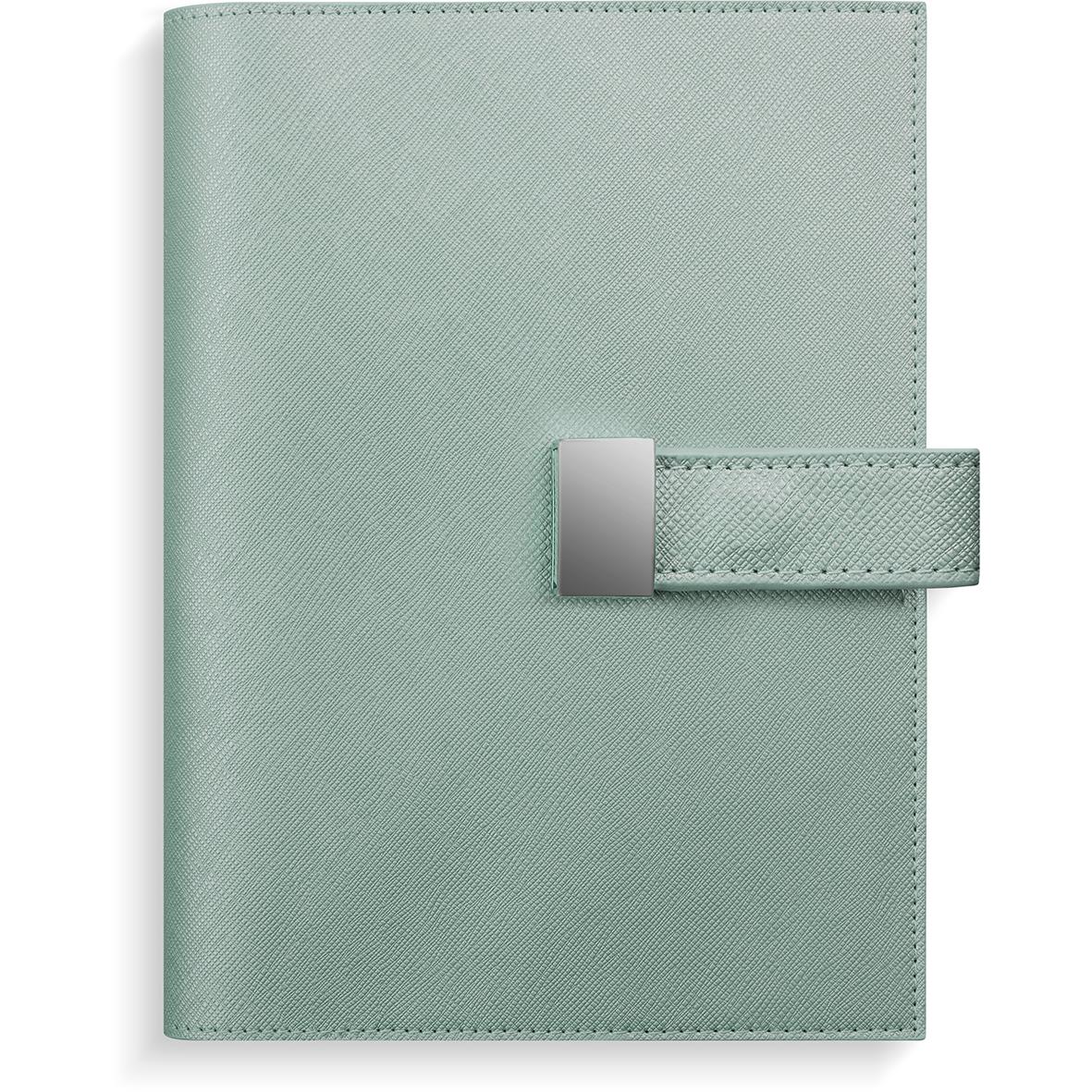 Grön konstläder mini systemkalender Almanacka Burde 4119 Forano 2024