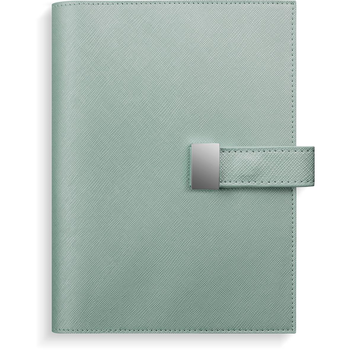 Grön konstläder systemkalender Almanacka Burde 4219 Compact för 2024