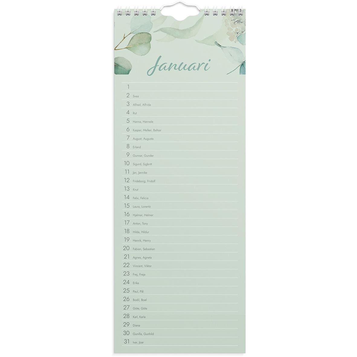 Väggkalender Burde 1890 Födelsedagar 16118884_2