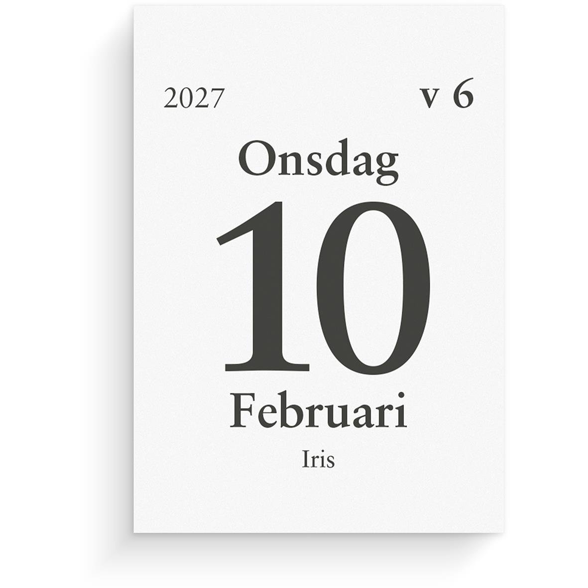 Dagblock för studieåret 25-26 med datum 30 juni, måndag, författare Elof Leif, 75x107mm