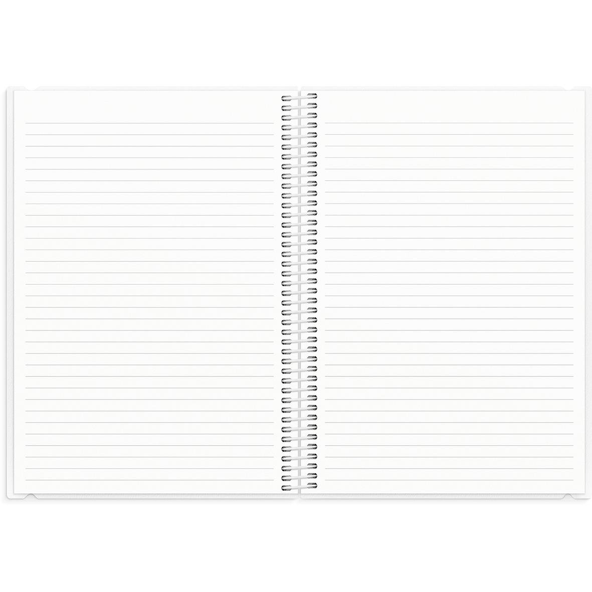 Öppnat lärarekalender med tomma sidor för anteckningar och länkar, titel Almanacka Burde 1264 Lärarkalendern Stora 25-26