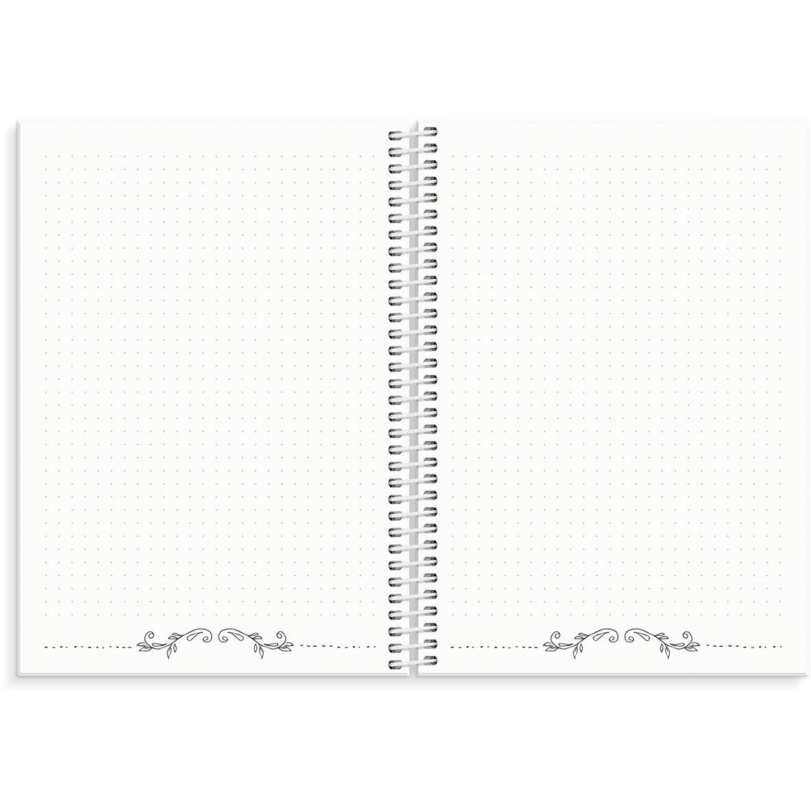 Öppen almanacka för juni 2025 med kalender och anteckningssidor i A5-format