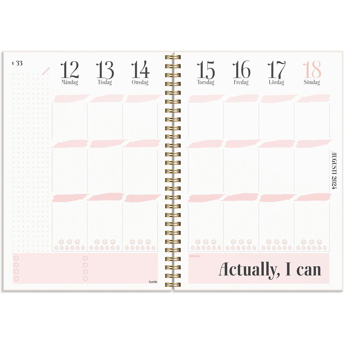 Almanacka Burde 1227 Life Planner 2024 Rosa A5 16141464_2