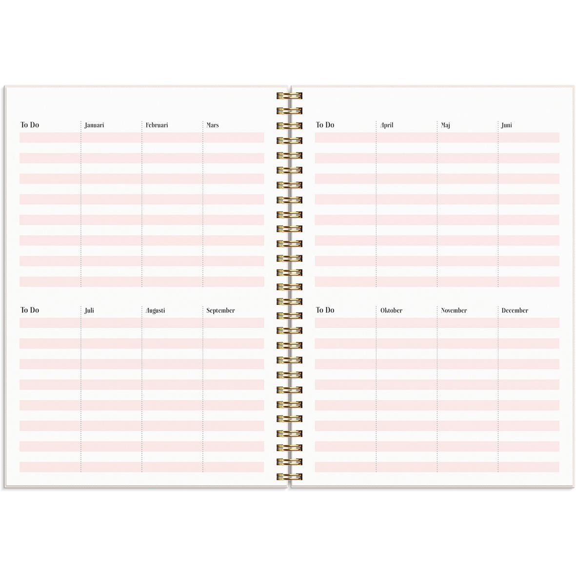 Almanacka Burde 1227 Life Planner 2024 Rosa A5 16141464_4