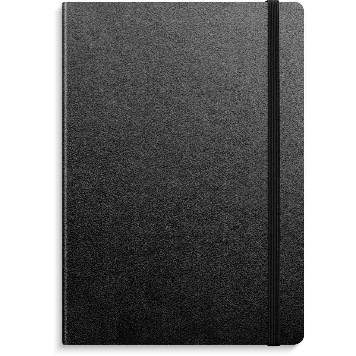 Svart anteckningsbok Burde 7328 DotNotes med elastisk band