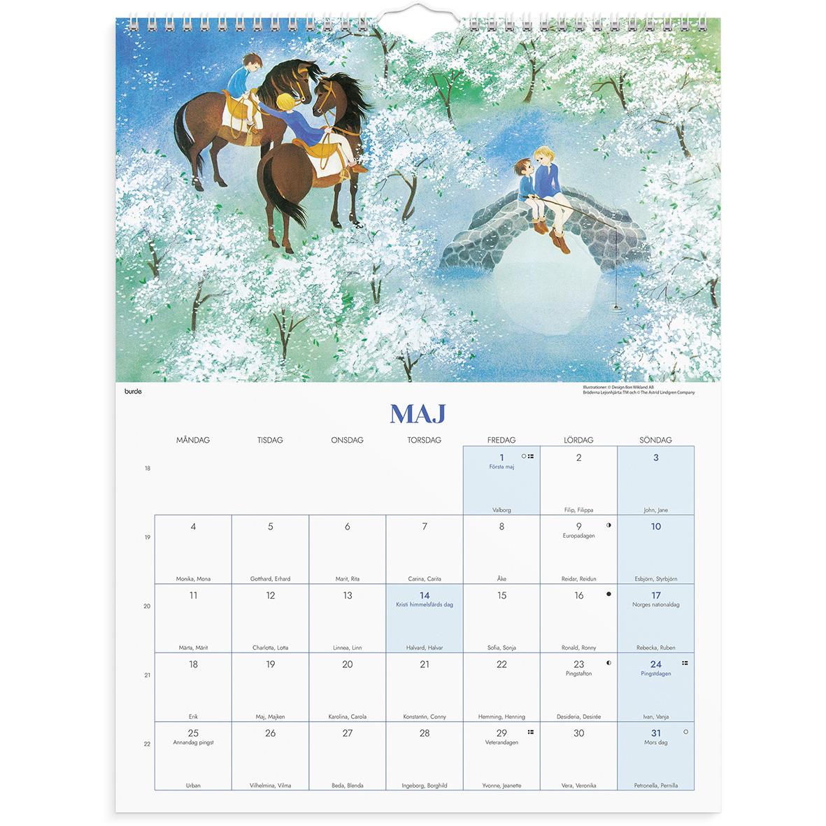 Väggkalender Burde 1782 Ilon Wikland 2026 16141496_2