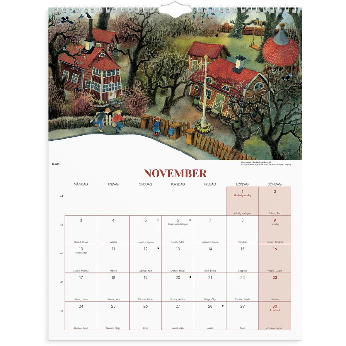 Väggkalender Burde 1782 Ilon Wikland 2026 16141496_5