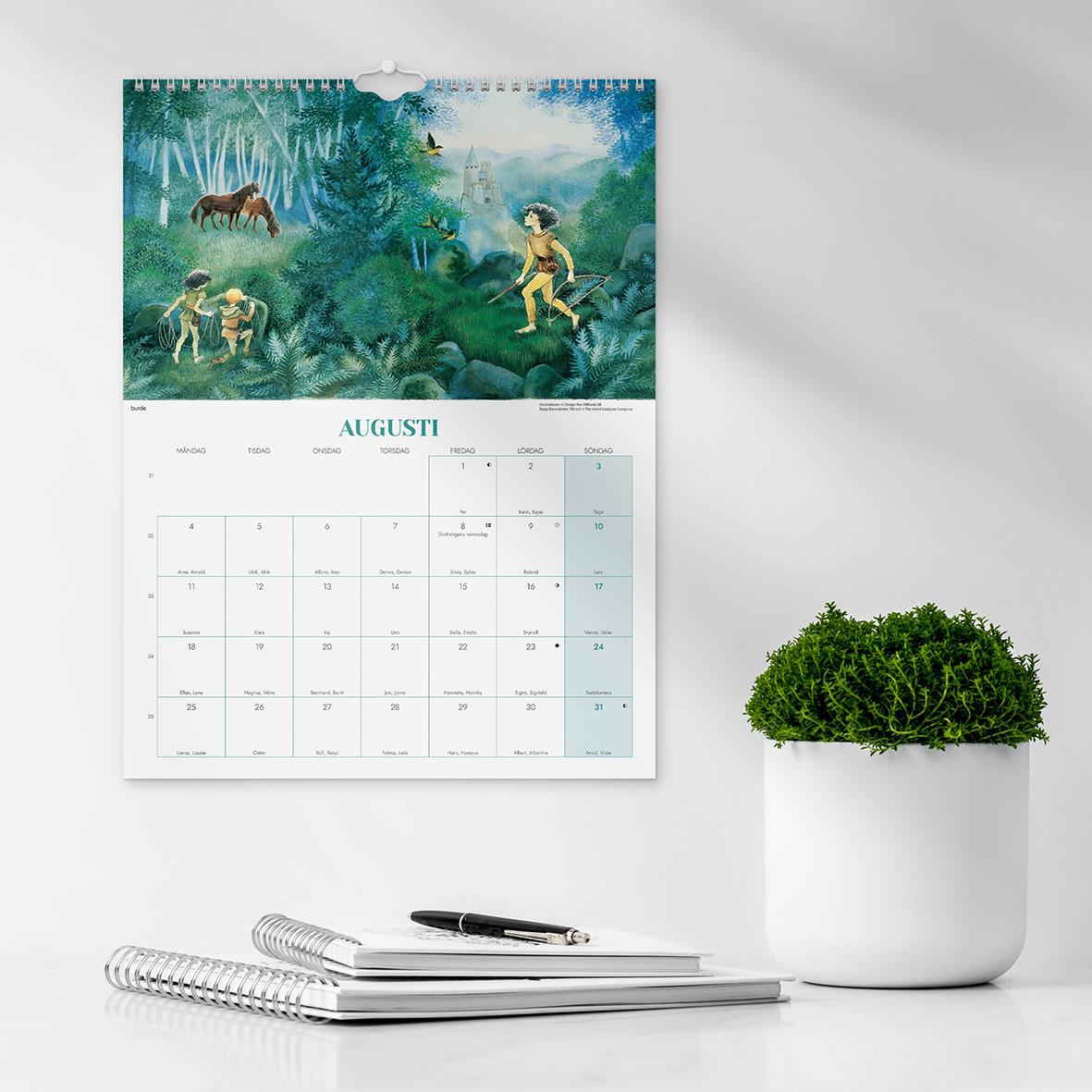 Väggkalender Burde 1782 Ilon Wikland 2026 16141496_7