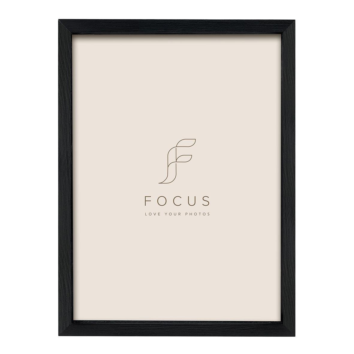 Svart fotoram för A4 21x29,7 cm, fokus rock design