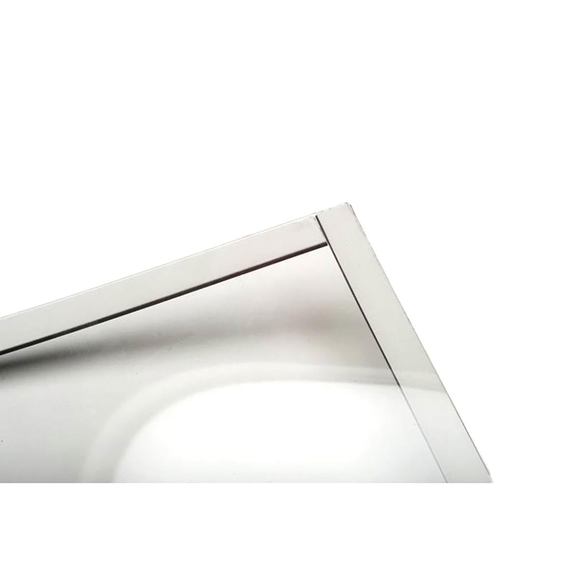 Frontplast med magnetband 50 x 70 cm, vit ram, hörn i metall