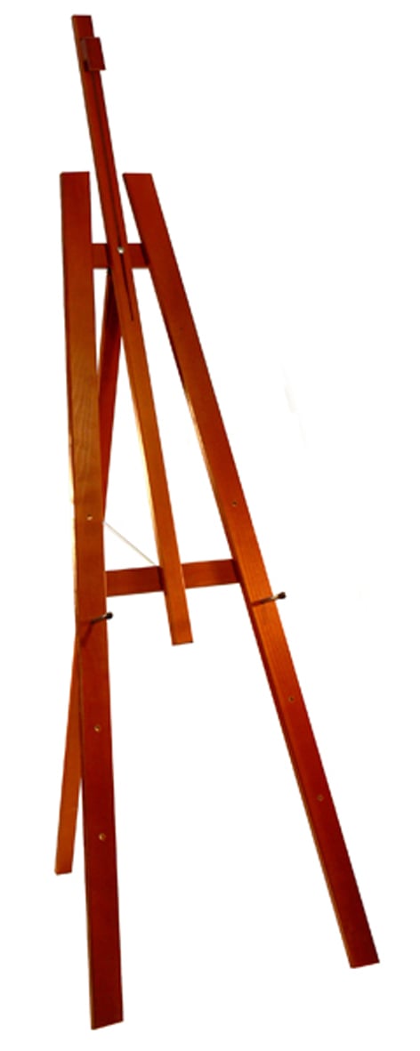 Träställ för griffeltavla 70x100cm, rödbrun färg