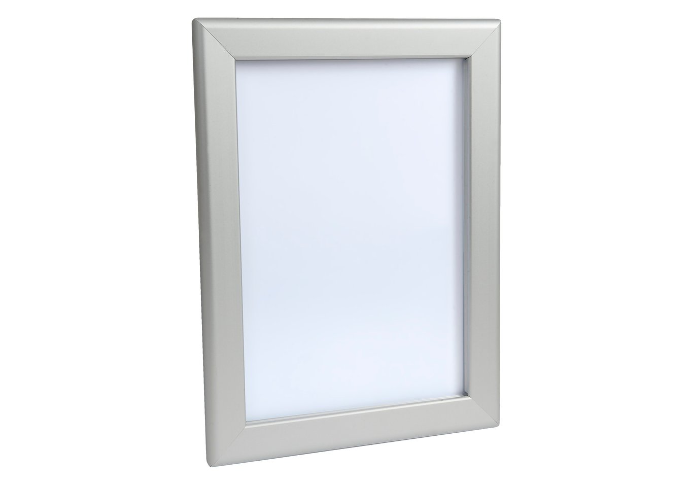 Väggram aluminiumprofil 32 mm snap in för A4, vit ram