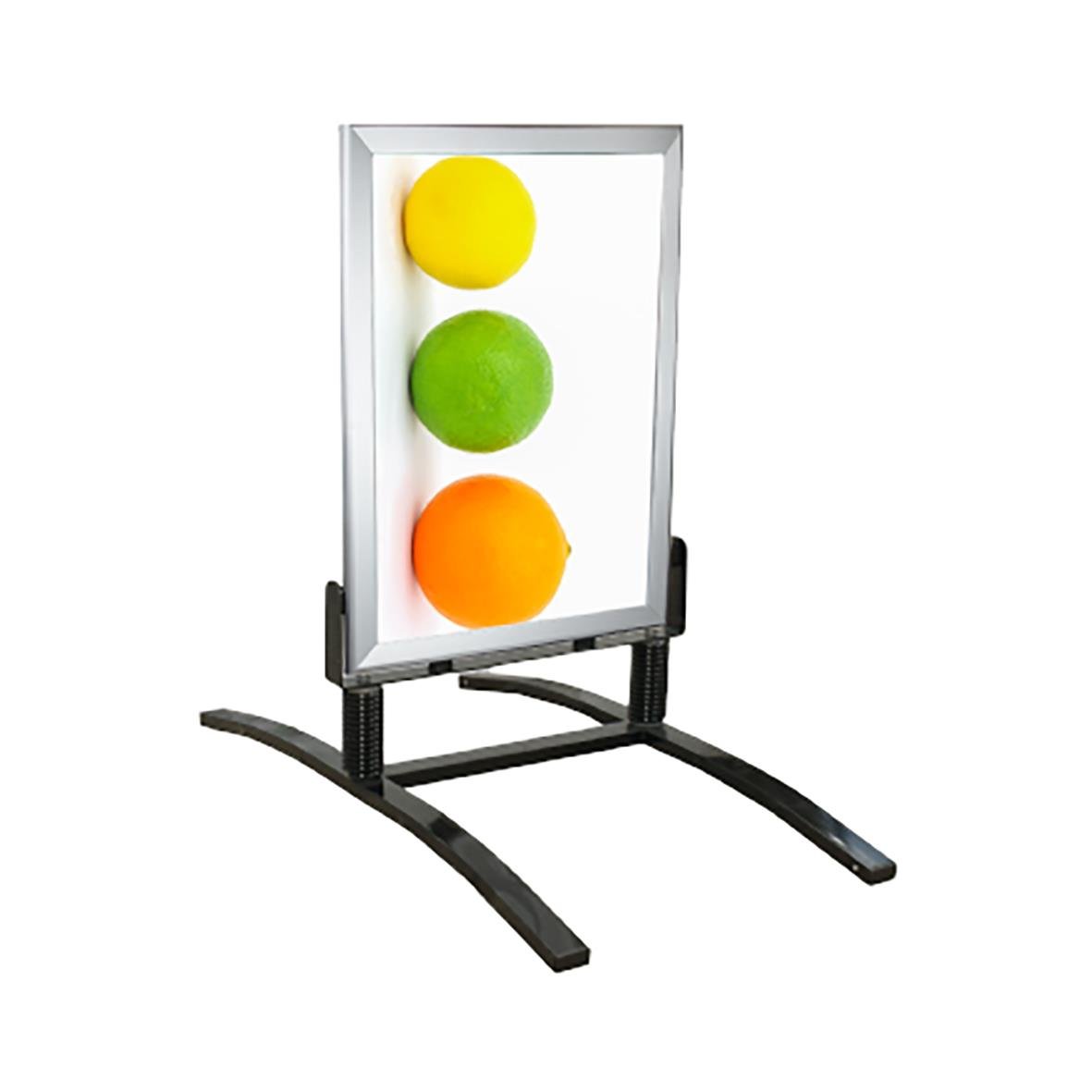 Gatuställ med tre färgglada bollar på aluminiumram, 70x100cm