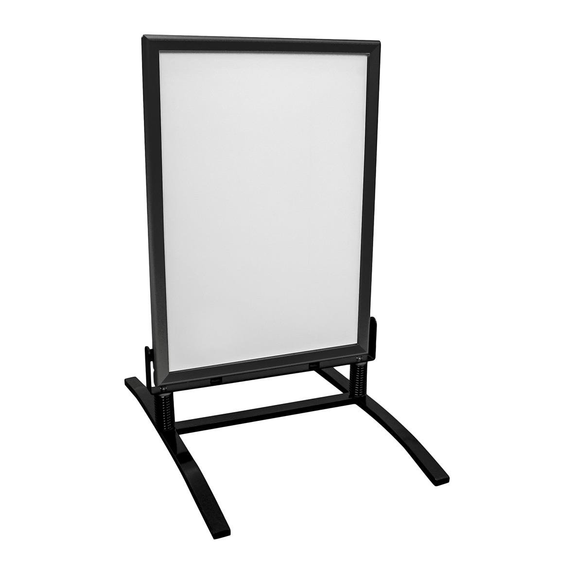 Gatuställ Aluminium-Fjäder Basic svart 70x100cm