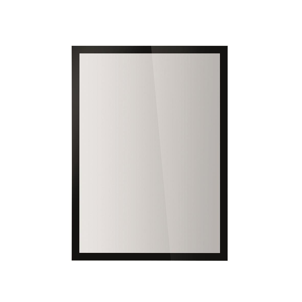 Svart A3-inramad spegel med duraframe Sun design