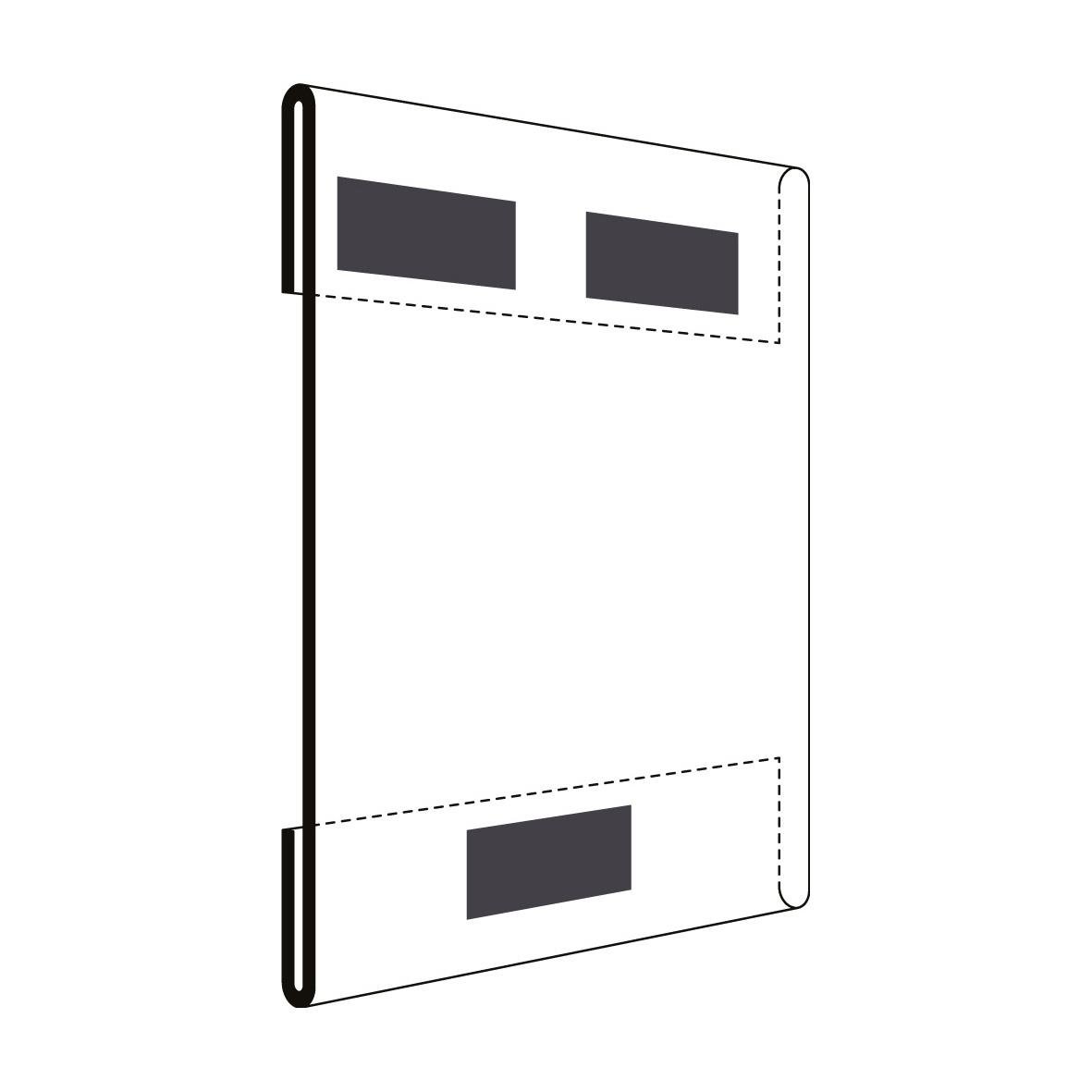 Infoskylt Transparent Magnetisk