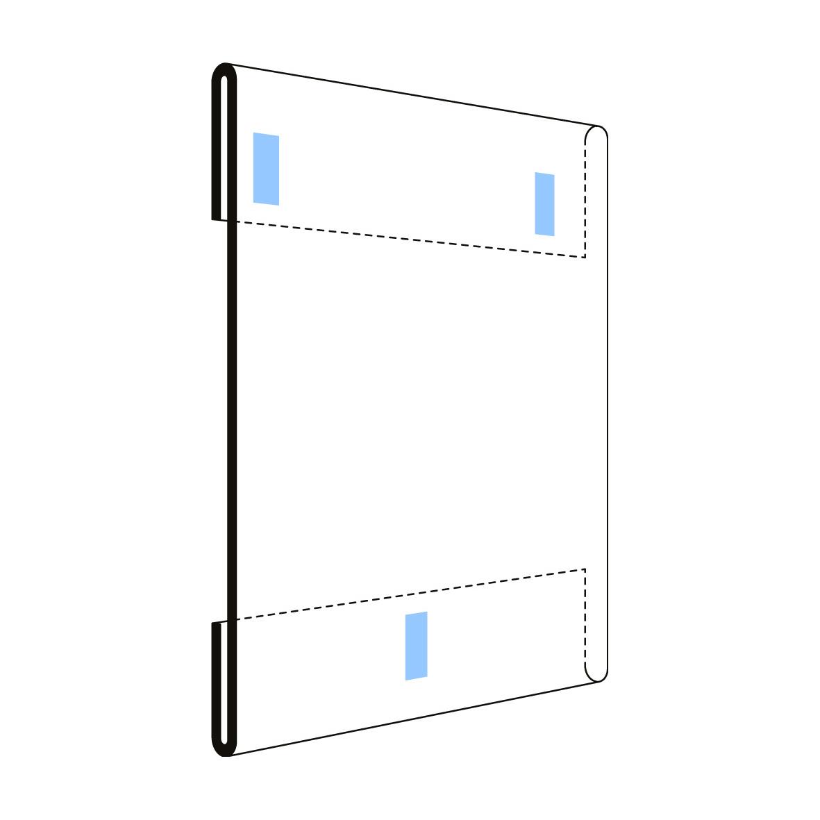 Magnetisk informationsskylt för transport, A4 stående format
