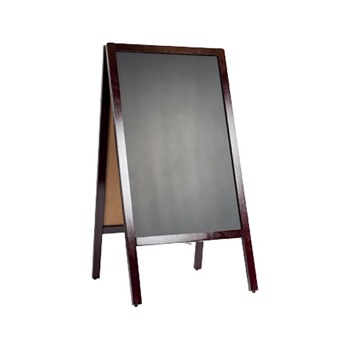 Gatuställ Griffel mörkbrun 45x73cm, stående skylt för utomhusbruk