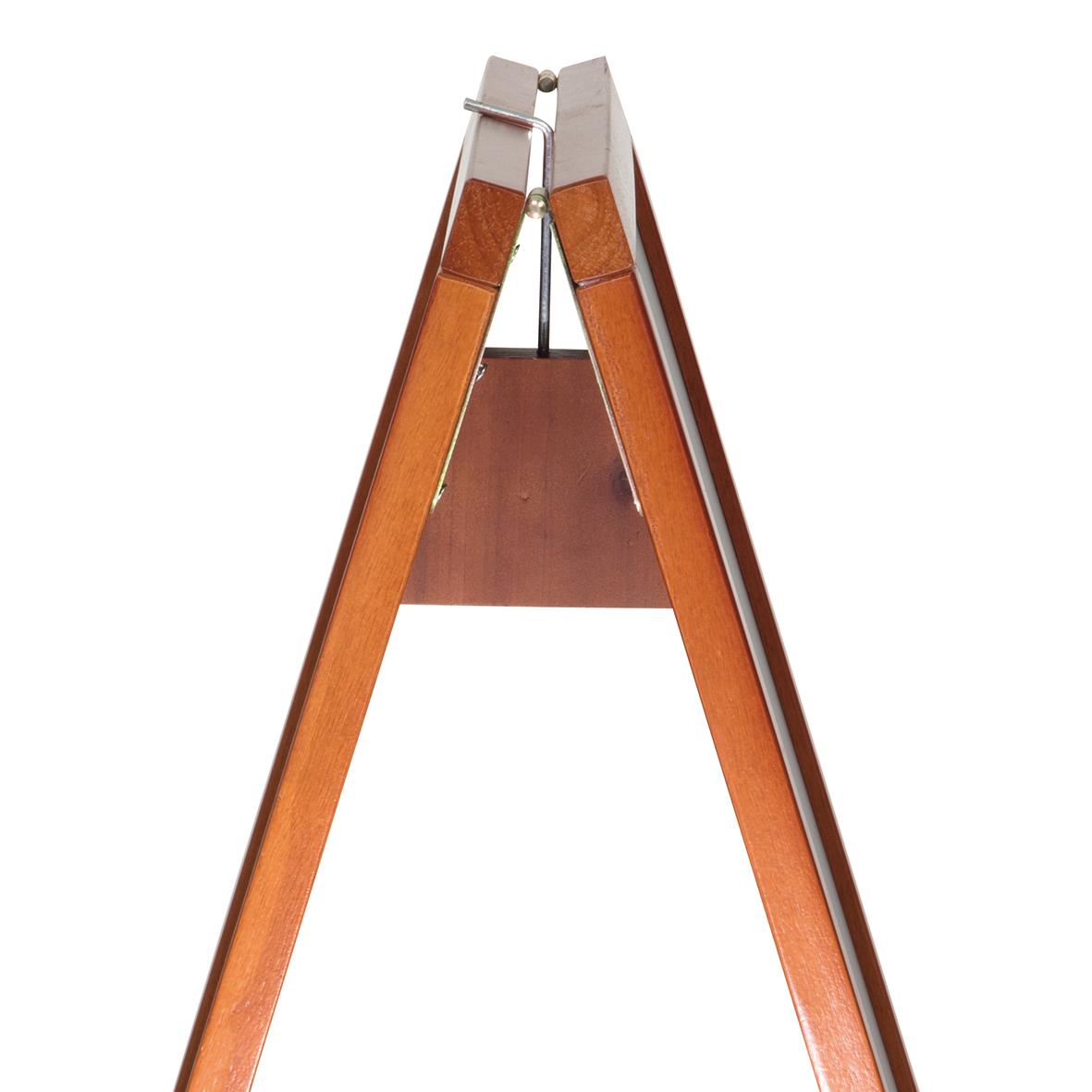 Träkil för gatuställ i mahogny med säkerhetsfunktion