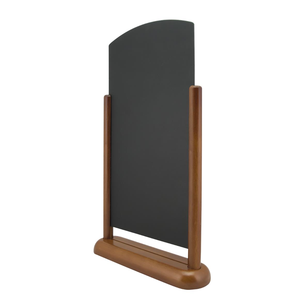 Griffelstavla Securit Elegant Top för bord mörkbrun A4 skrivyta