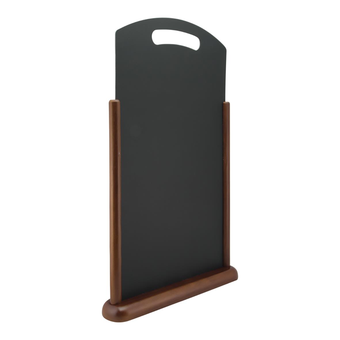 Elegant griffeltavla med handtag för bord, mörkbrun, 51x29cm, skrivyta